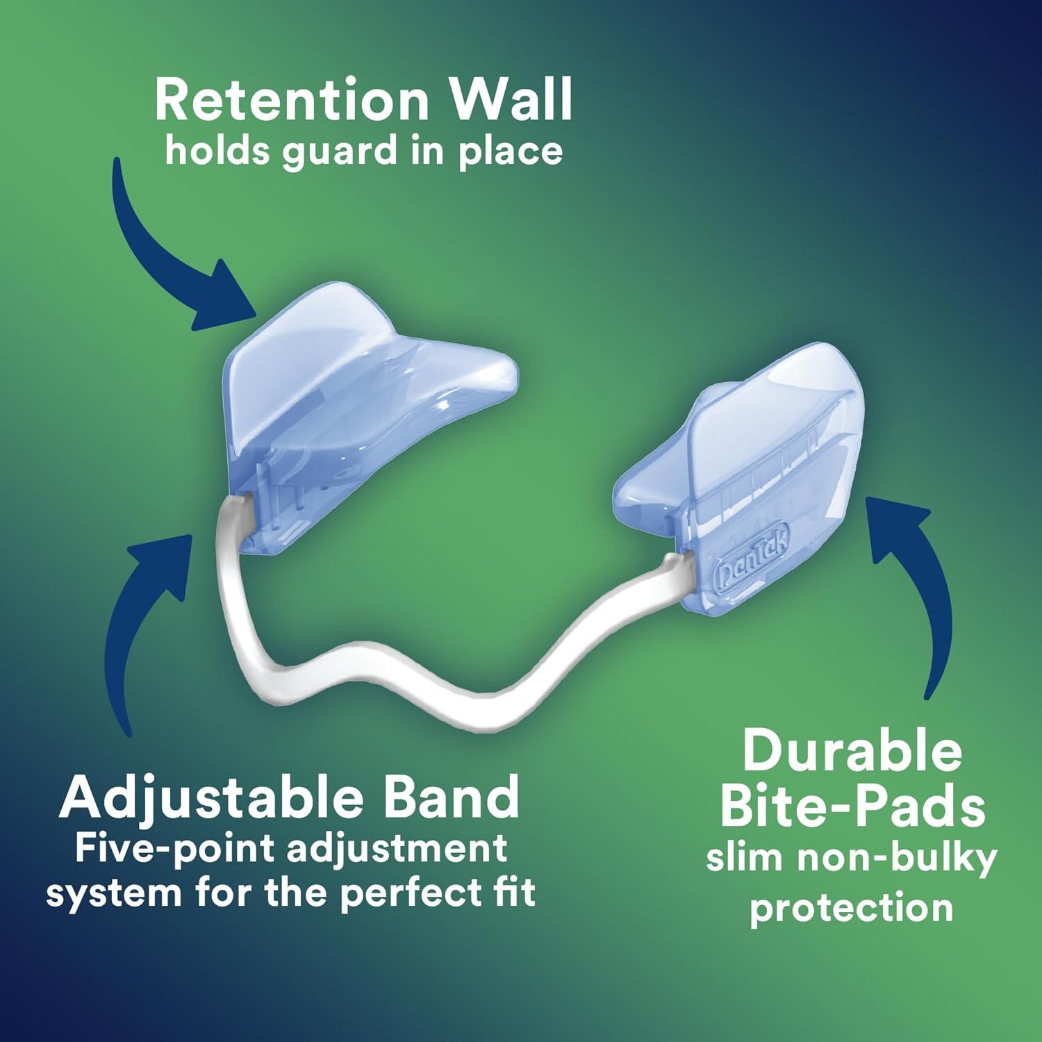 image:imageDenTek ComfortFit Dental Guard Mouth Guard for Grinding Teeth at Night Pack of 2 Guards amp 1 Storage Case