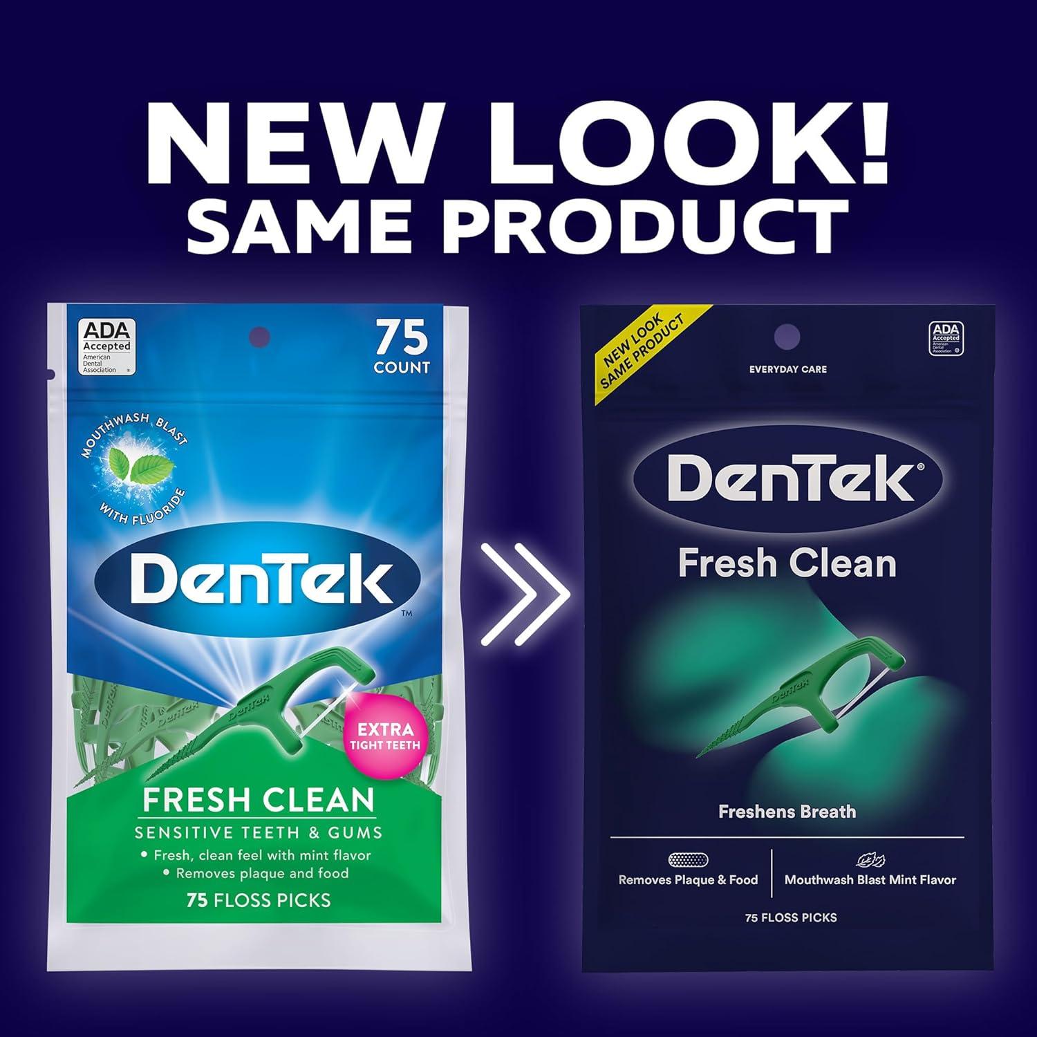 image:imageDenTek Fresh Clean Floss Picks For Extra Tight Teeth 75 Count 3 Pack75 Count Pack of 3