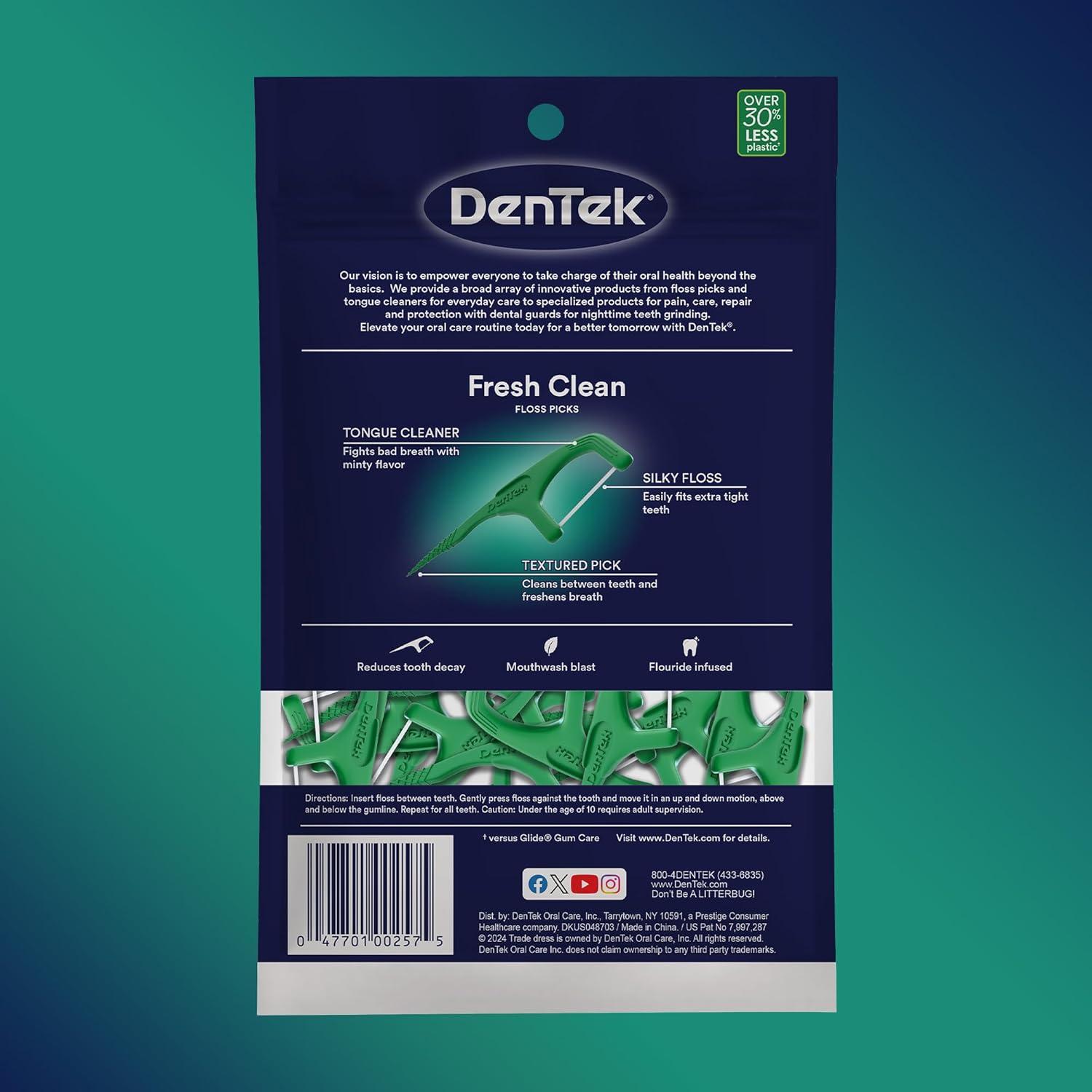 image:imageDenTek Fresh Clean Floss Picks For Extra Tight Teeth 75 Count 3 Pack75 Count Pack of 3
