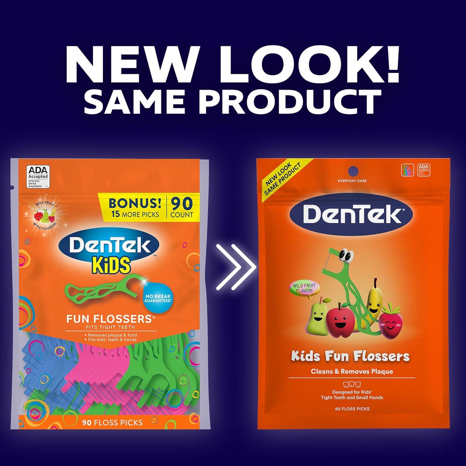 image:imageDenTek Fun Flossers Kids Floss Picks with Wild Fruit Flavor 75 Count Pack of 3Wild Fruit