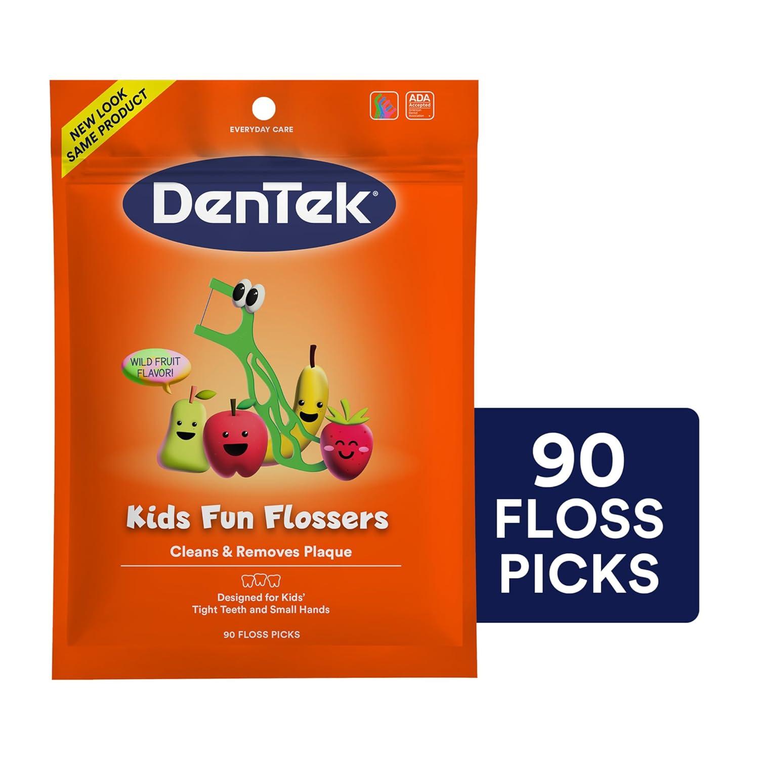 image:imageDenTek Fun Flossers Kids Floss Picks with Wild Fruit Flavor 75 Count Pack of 3Wild Fruit