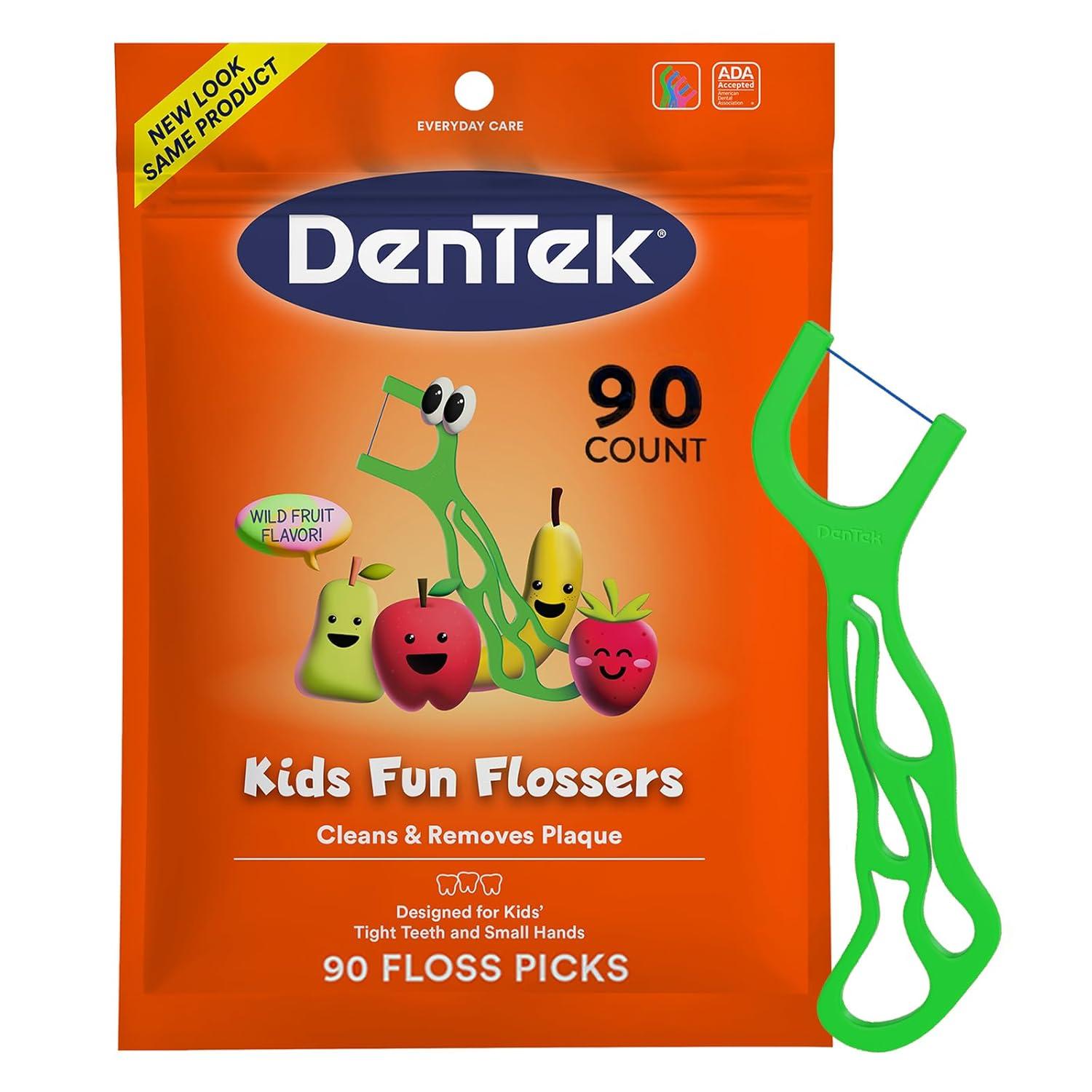 image:imageDenTek Fun Flossers Kids Floss Picks with Wild Fruit Flavor 75 Count Pack of 3Wild Fruit