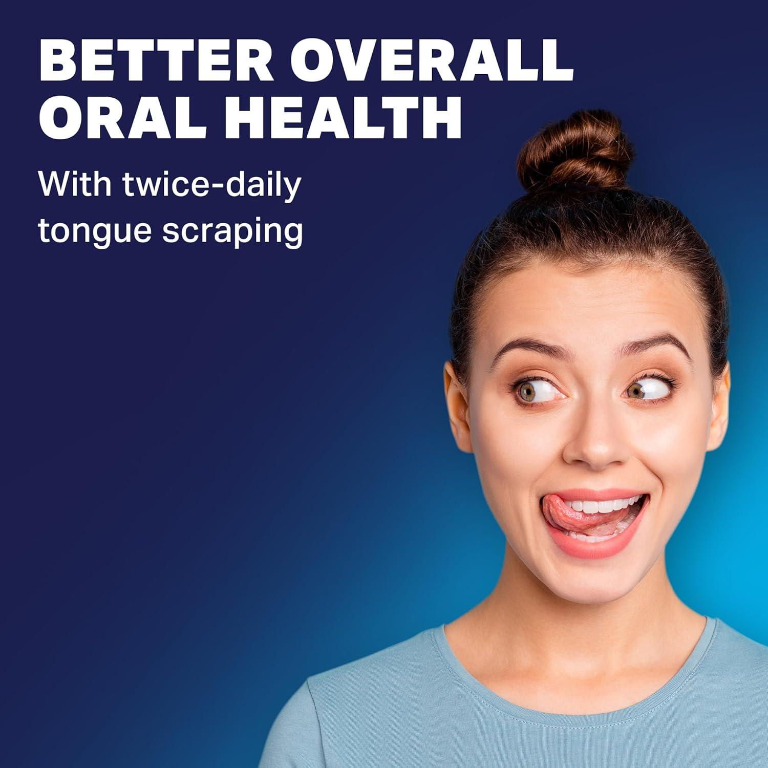 image:imageDenTek Metal Tongue Scraper for Better Oral Health Removes Bacteria Fights Bad Breath 100 Stainless Steel DishwasherSafe Slim Design Works Gently1 Count Pack of 2