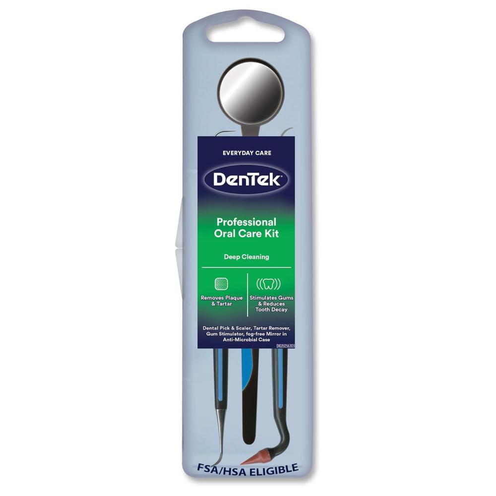 image:imageDenTek Professional Oral Care Kit Complete Set of Dental Tools Including Mirror Dental Pick Scaler amp Stimulator