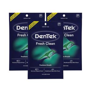 DenTek Fresh Clean Floss Picks, For Extra Tight Teeth, 75 Count, 3 Pack(75 Count (Pack of 36))