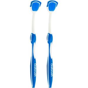 Orabrush Tongue Scraper, Multi, 4 Count(2 Count (Pack of 1))