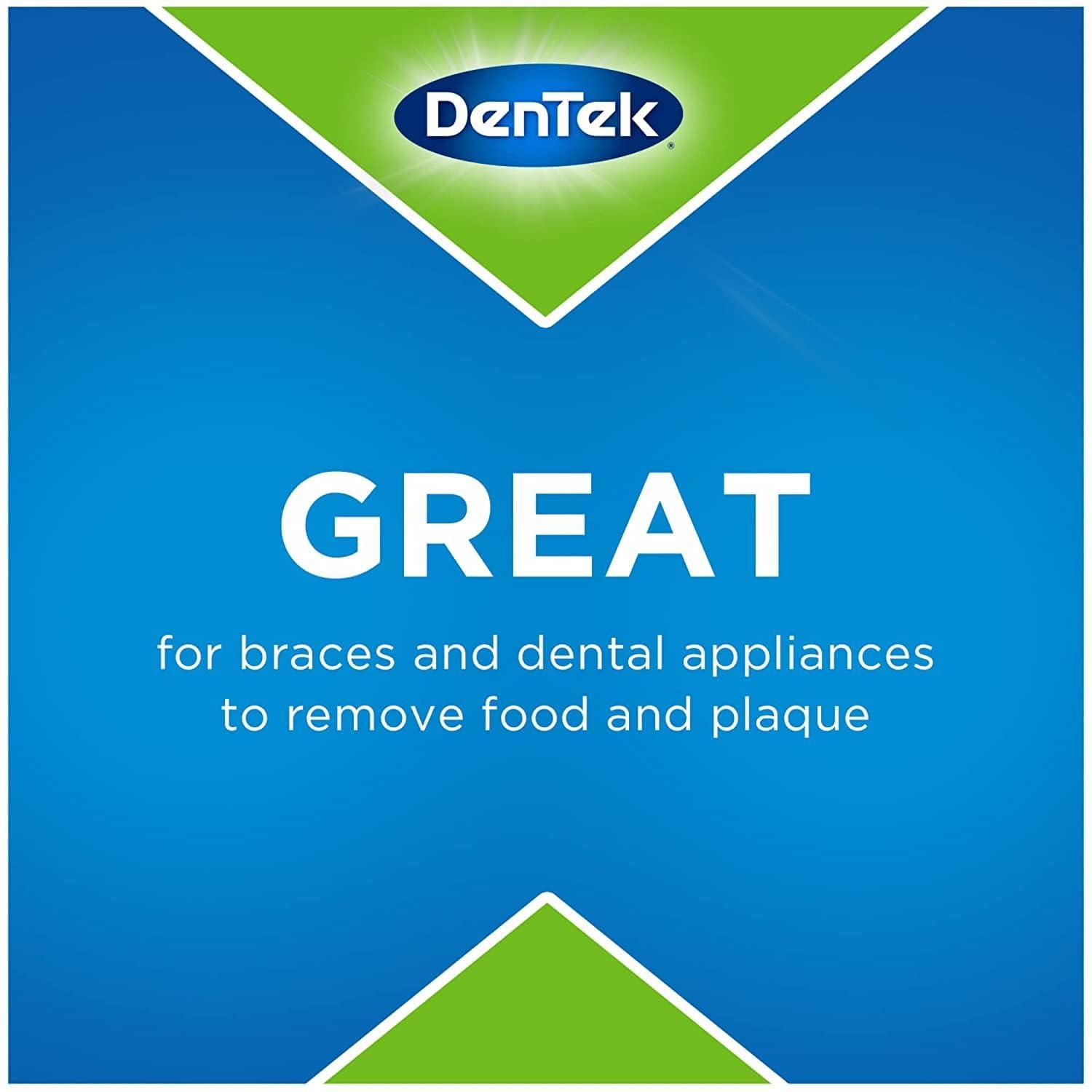 image:imageDenTek Slim Brush Advanced Clean Interdental Brushes for Cleaning Between Tight Teeth Safe for Braces amp Dental Work 32 Count32 Count Pack of 6