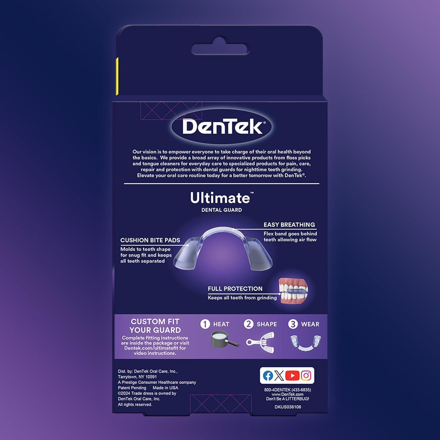 image:imageDenTek Ultimate Dental Guard SlimFit Mouth Guard for Grinding Teeth at Night FDA Cleared Night Guard 1 Count