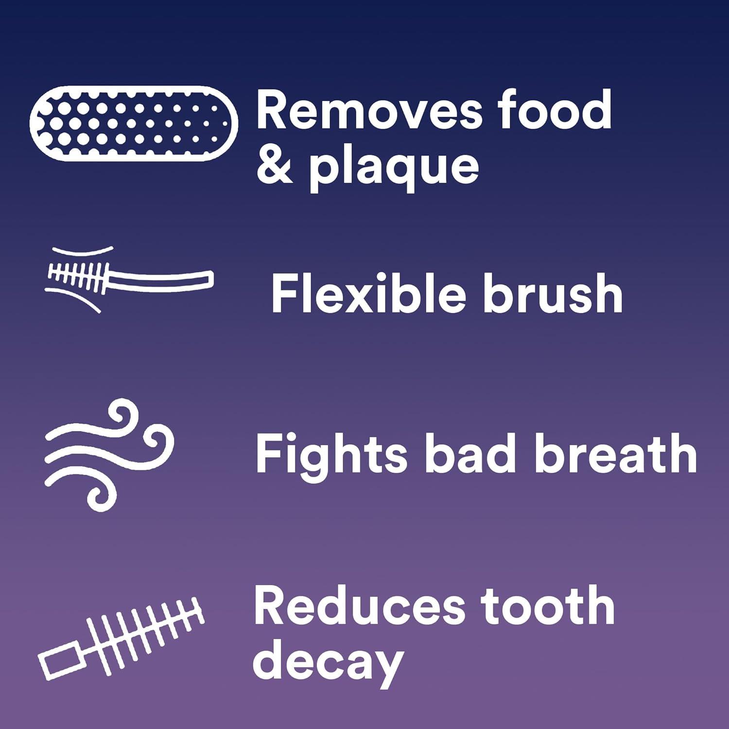 image:imageDentek Interdental Brushes Tight 16 Count 6 Pack EasyBrush Interdental Plaque Remover with Fluoride Cleans Tight Spaces Around Teeth Braces amp Other Dental Appliances