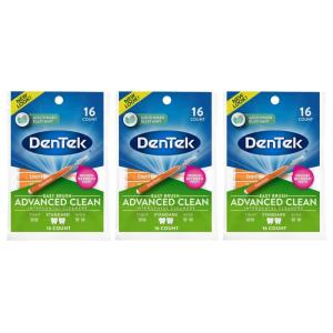 DenTek Slim Brush Advanced Clean, Interdental Brushes for Cleaning Between Tight Teeth, Safe for Braces & Dental Work, 32 Count(16 Count (Pack of 3))