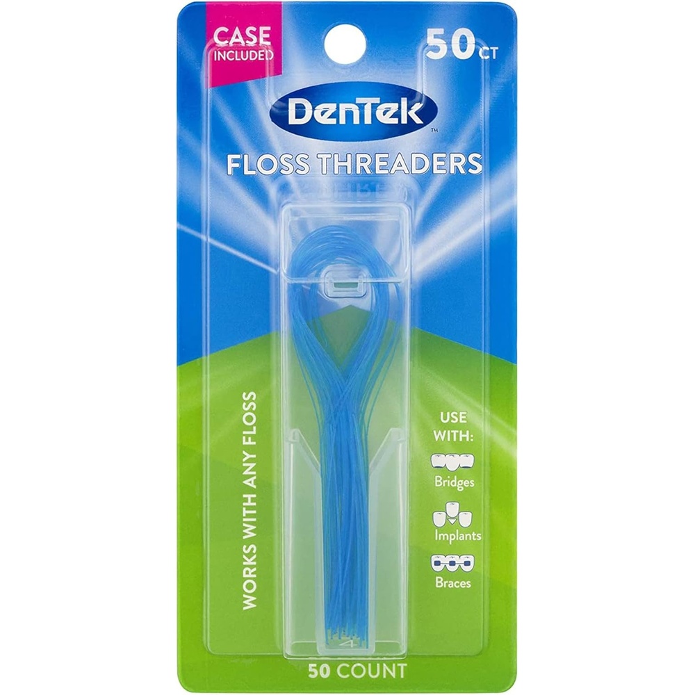 image:imageDenTek Floss Threaders for Braces Bridges amp Dental Implants 50 Count50 Count Pack of 1